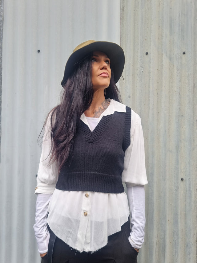 Straight & Narrow Merino Top