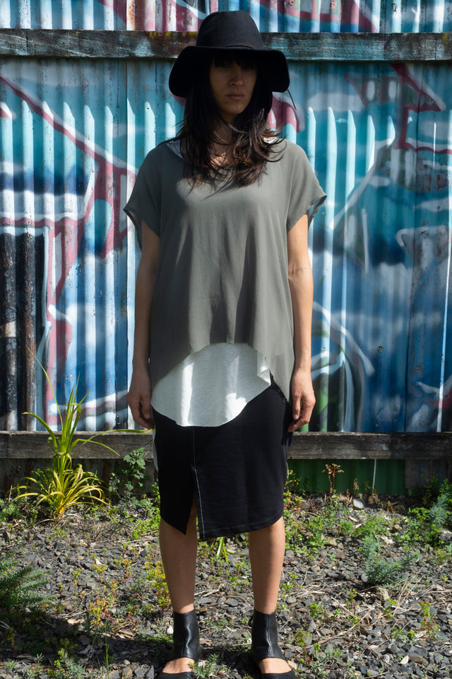 Honest John 'Draw a Line' Skirt