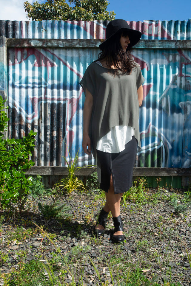 Honest John 'Draw a Line' Skirt