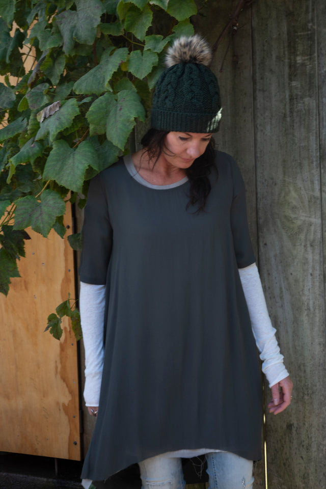 Sartorial Luxe merino beanies with pom pom