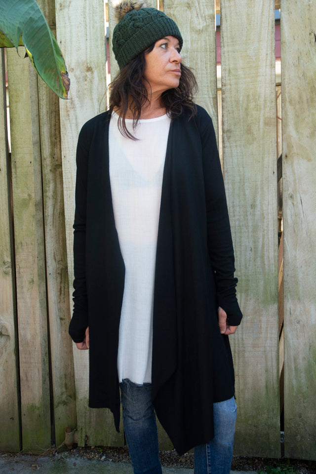 Honest John 'Off Kilter' Merino Cardigan