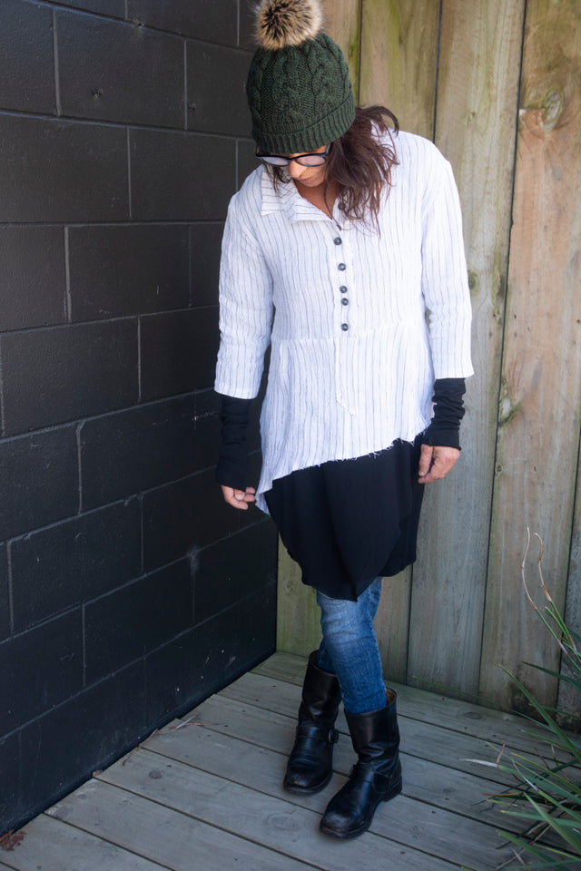Honest John 'Lead Me Astray' Linen Shirt