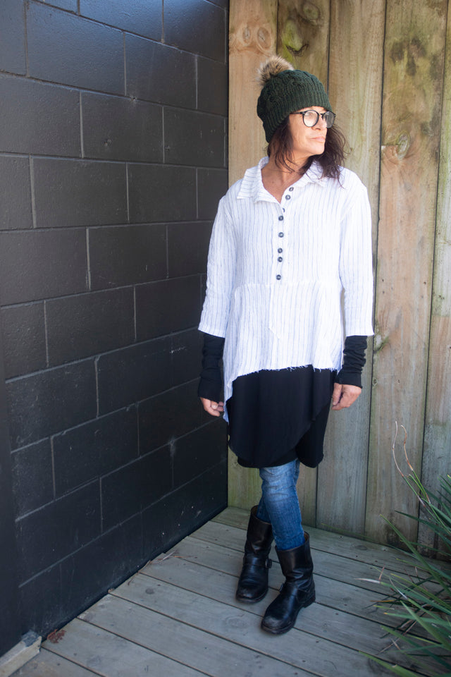 Honest John 'Lead Me Astray' Linen Shirt