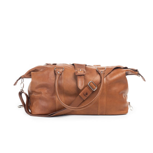 Theo overnight leather bag